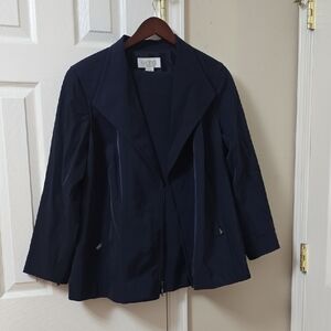 Elegant Women's Navy Blazer Set